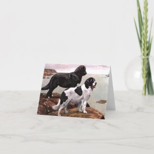 Vintage Neufundländer - Note Card Karte