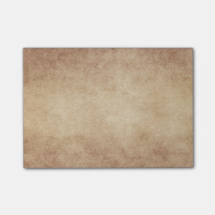 Vintage neutrales braunes Tan-Pergament-Papier im  Post-it Klebezettel