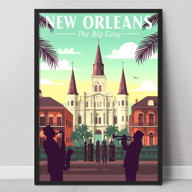 Vintage New Orleans Poster (Von Creator hochgeladen)