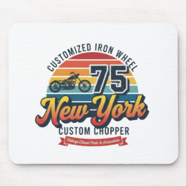 Vintage New York Chopper 75 Sunset Mousepad