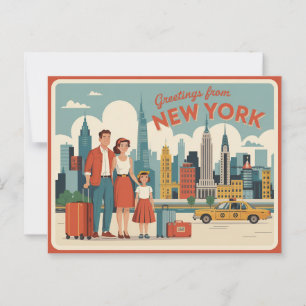 Vintage New York City   Gruß von Postkarte