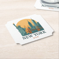 Vintage New York City Minimalist Reisegeschenk