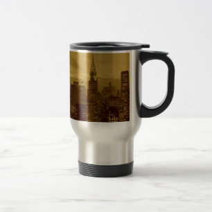 Vintage New York Manhattan Reisebecher