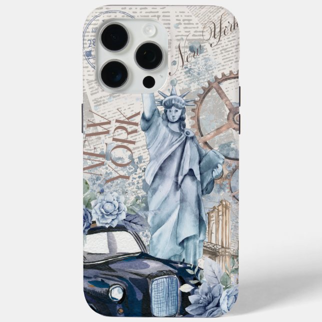 Vintage New York Phone Case (Rückseite)