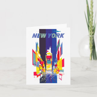 Vintage New York Times Square Atomzeitalter  Karte