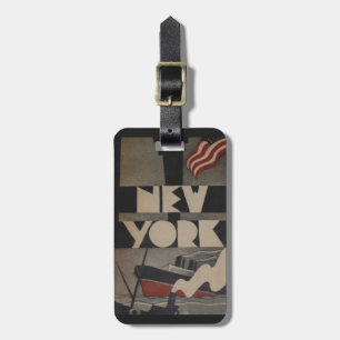 Vintage New Yorker Reisetags für Gepäck Gepäckanhänger