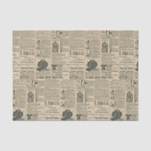Vintage Newspaper Seidenpapier