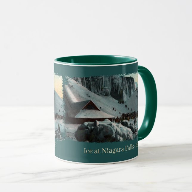Vintage Niagara Falls Ice Kaffee Tasse (VorderseiteRechts)