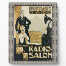 Vintage Niederlande 1920er Radio Salon Tabletop