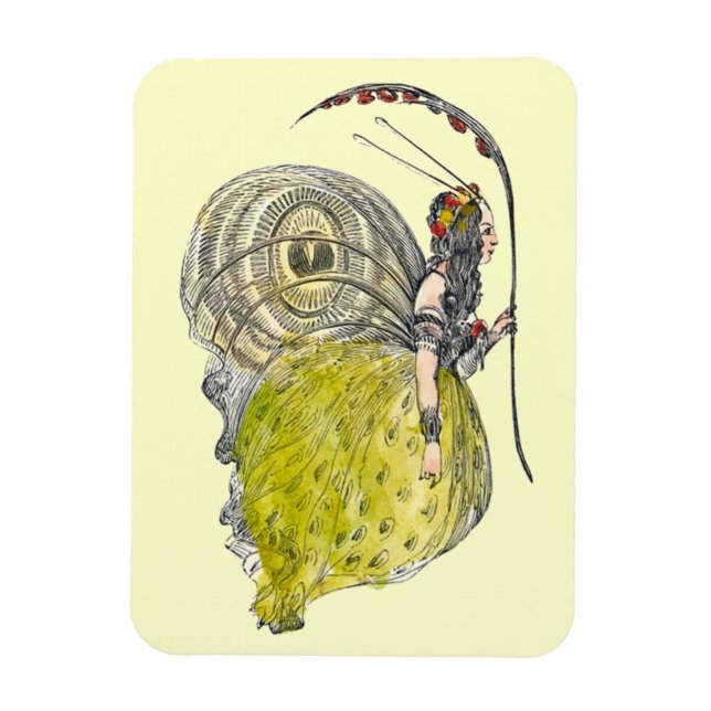 Vintage Niedliche Fantasy Butterfly Fairy mit Flüg Magnet (Vertikal)