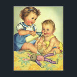 Vintage Niedliche Kleinkinder, Einladung zur Gebur<br><div class="desc">Einfach die Einladung des Kindes zum Geburtstag anpassen. Fügen Sie einfach Ihre Infos hinzu! Ideal für einen kleinen Jungen oder ein kleines Mädchen. Oder ändern Sie den Text, um eine einzigartige und individuelle Einladung für jedes Ereignis oder Ereignis zu erstellen! Wenn Sie gewollt haben, um die Hintergrundfarbe oder den Stil...</div>