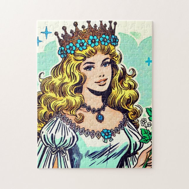 Vintage Niedliche Princess-Comicen (Vertikal)