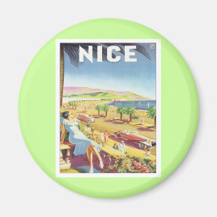 Vintage Nizza Frankreich Magnet