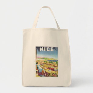 Vintage Nizza Frankreich Tragetasche