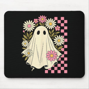 Vintage Nk Blumen Geist Groovy Halloween Soky Mädc Mousepad
