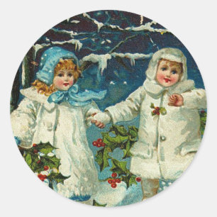 Vintage Noël autocollant