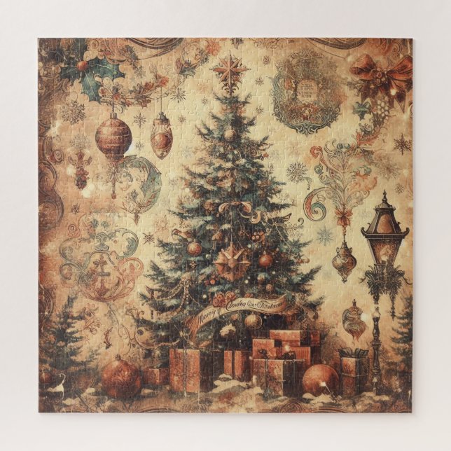 Vintage Noël Collage Puzzle (Vertical)