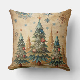 Vintage Noël Coussin - Retro Holiday Design
