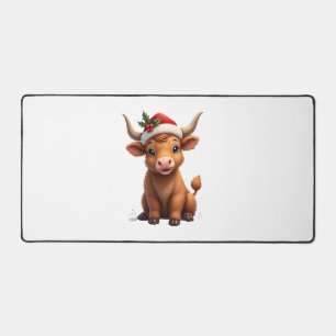 Vintage Noël Vache Highland Écossaise Mignonne Fer