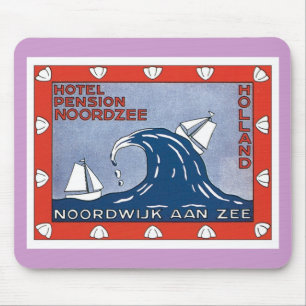 Vintage Noordwijk Aan Zee Holland Mousepad