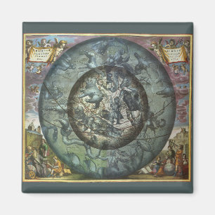 Vintage Nördliche Konstellation Himmels Astronomie Magnet