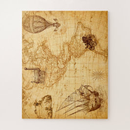 Vintage North and South America Map