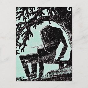 Vintage-Nosferatu-Kunstpostkarte Postkarte