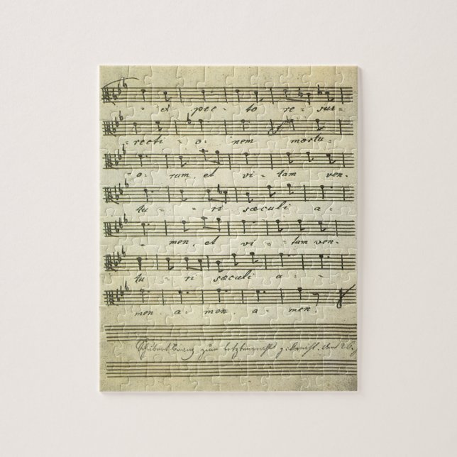 Vintage Noten, antikes Musical-Score 1810 (Vertikal)