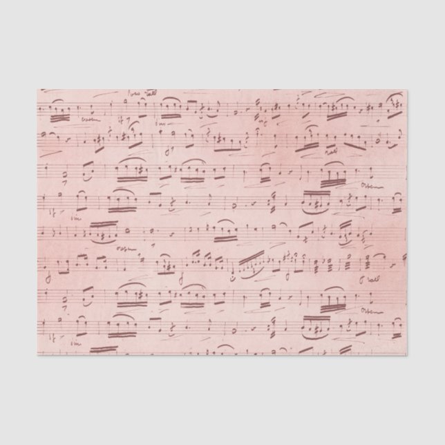 Vintage Noten Seidenpapier (Vorderseite)
