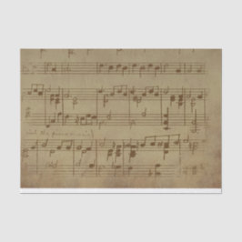 Vintage Noten Seidenpapier