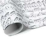 Vintage Noten von Hand Geschenkpapier<br><div class="desc">Schöne antike handgeschriebene Musiksammlung mit einzigartig gezeichnet Musiknote. Eine tolle Idee für Musikliebhaber,  Lehrer,  Sänger und Pianisten. Sie können dieses Papier auch in Ihren Handwerksprojekten und Collagen verwenden.</div>