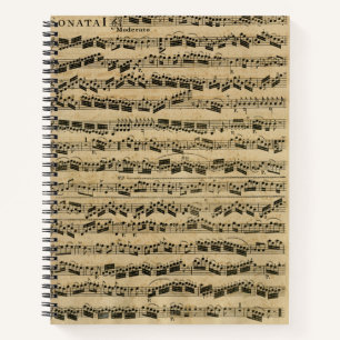 Vintage Notenheft Notizbuch