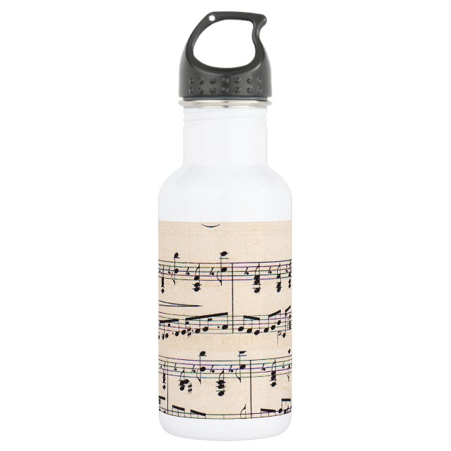 Vintage Notizzettel Trinkflasche (Vorderseite)