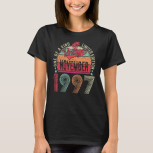 Vintage November 1997 25 Jahre alt 25. Geburtstag T-Shirt