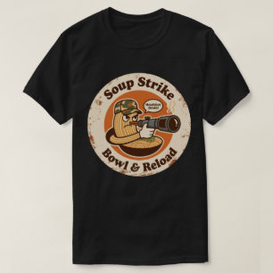Vintage-Nudelschale-Kampf-Gamer-Spaß T-Shirt