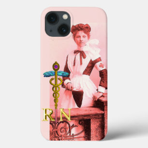 VINTAGE NURSE and Gold Caduceus NR Emblem Case-Mate iPhone Hülle