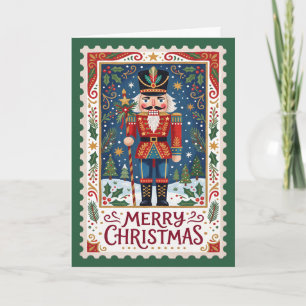 Vintage Nussknacker-Stempel Weihnachten