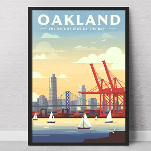 Vintage Oakland Kalifornien Poster