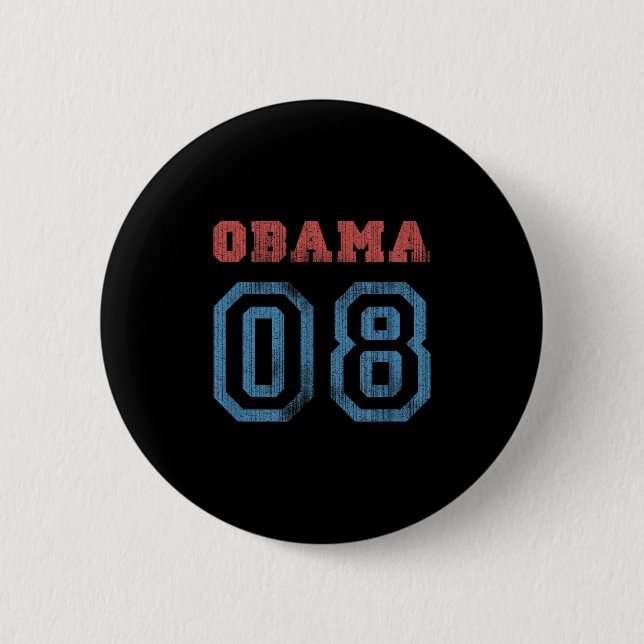 Vintage Obama 08  Button (Vorderseite)