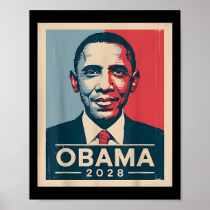 Vintage Obama 2028 Lustige Politische Patriotische Poster
