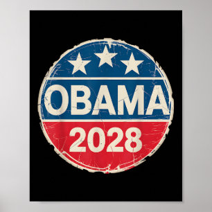 Vintage Obama 2028 Lustige Politische Patriotische Poster