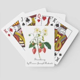 Vintage Obstbeeren Essen Erdbeeren von Redoute Spielkarten