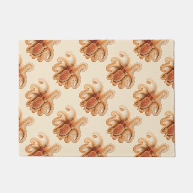 Vintage Octopus Salutii, Meerwassertiere Fußmatte (Vorderseite)