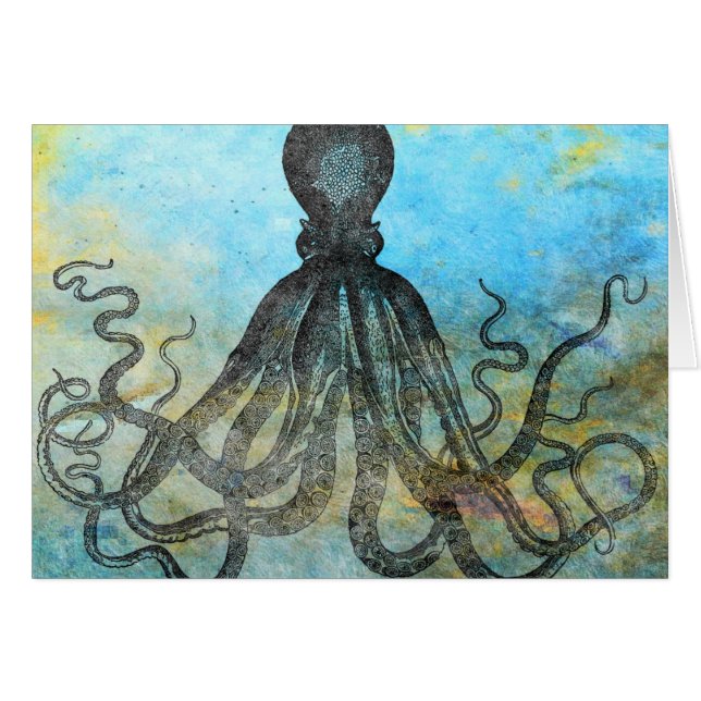 Vintage OctopusCollage (Vorderseite (Horizontal))