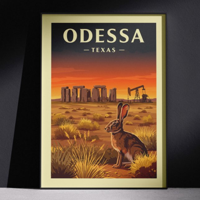 Vintage Odessa Texas Poster (Von Creator hochgeladen)