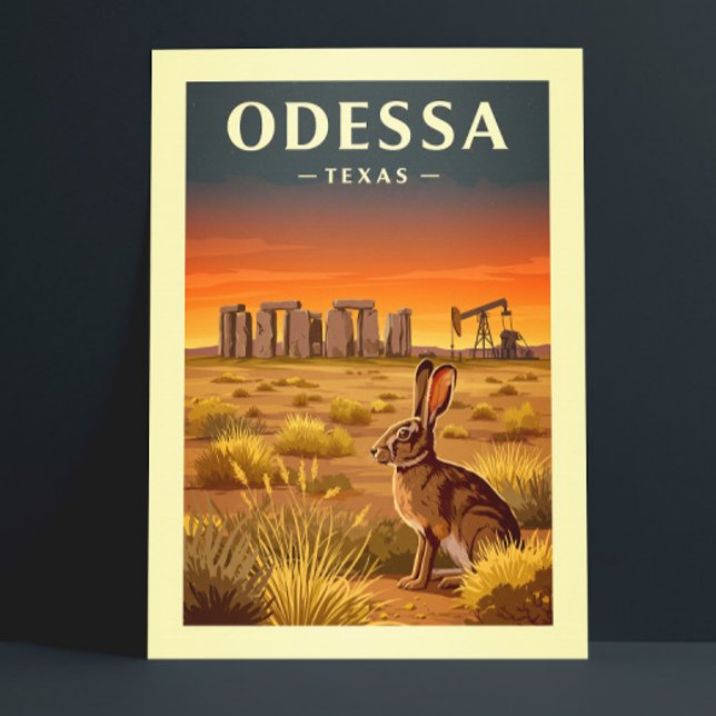 Vintage Odessa Texas Postkarte (Von Creator hochgeladen)