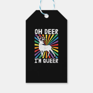 Vintage Oh Hirsch Ich bin Queer Pride LGBT Schwul Geschenkanhänger