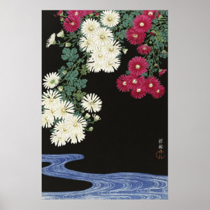 Vintage Ohara Koson Chrysanthemen-Kunst Poster