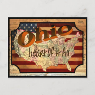 Vintage Ohio alte Postkarte
