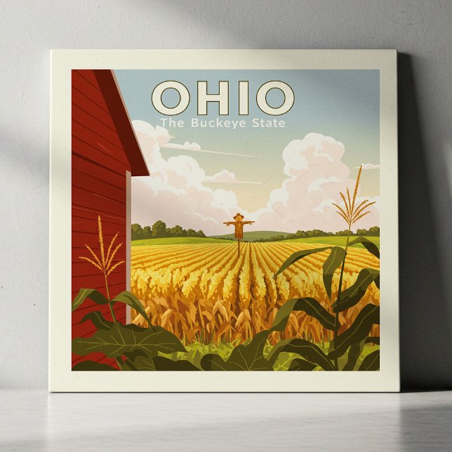 Vintage Ohio Fliese (Von Creator hochgeladen)